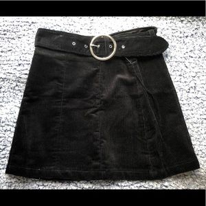 NWT - Zara Corduroy Skirt - Black